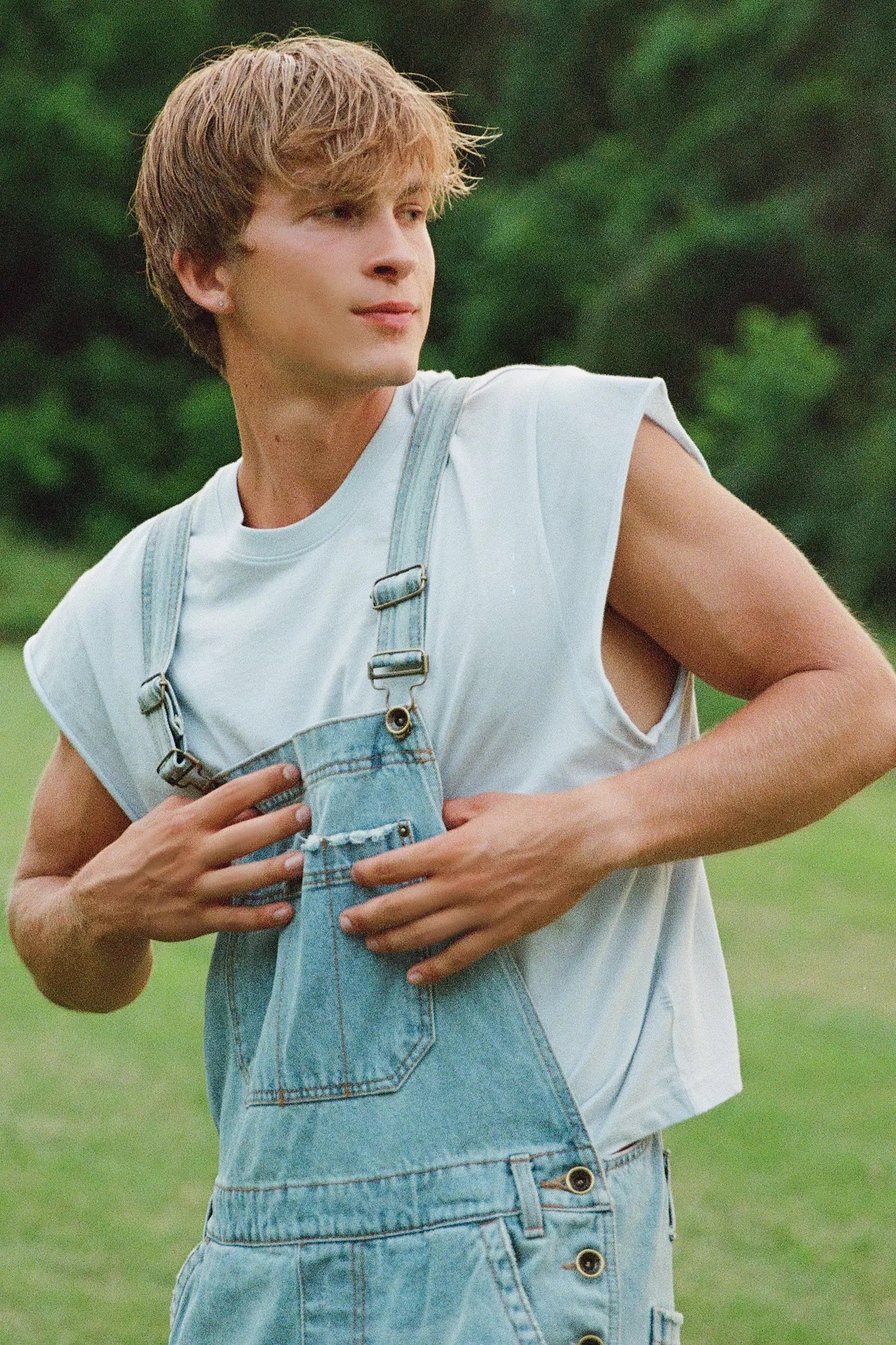 Grayson Solid Cutoff Muscle Tank